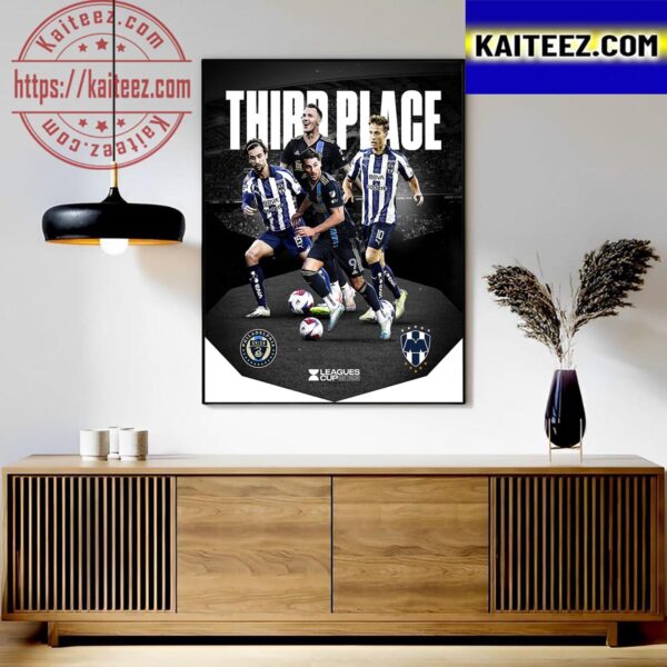 Rayados Vs Philadelphia Union Battle For Leagues Cup 2023 3rd Place Art Decor Poster Canvas