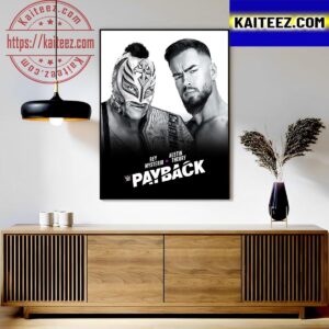 Rey Mysterio Vs Austin Theory For United States Champion At WWE Payback Art Decor Poster Canvas