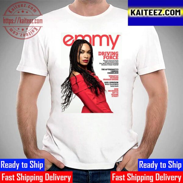 Rosario Dawson On The Cover Of Television Academy Emmy Magazine Vintage T-Shirt