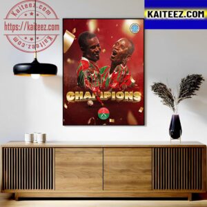 SV Robinhood Are 2023 Concacaf Caribbean Club Shield Champions Art Decor Poster Canvas