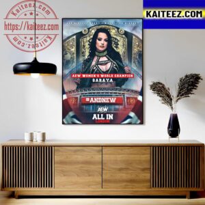 Saraya Is The New AEW Womens World Champion At AEW All In London Art Decor Poster Canvas