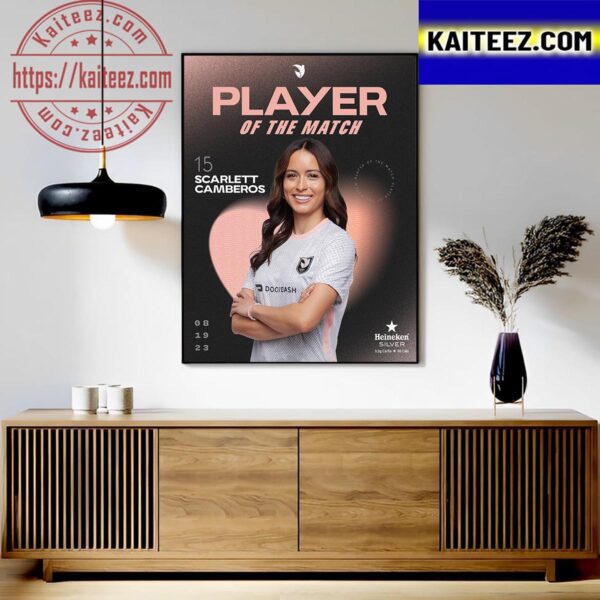 Scarlett Camberos Earns Heineken US Player Of The Match Classic T-Shirt Art Decor Poster Canvas