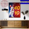 Shohei Ohtani Triple Crown Watch Awards In MLB History Art Decor Poster Canvas