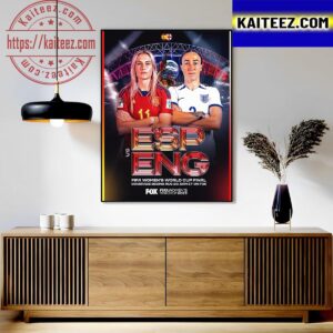 Spain And England Have Qualified For Their First-Ever FIFA Womens World Cup Final Art Decor Poster Canvas