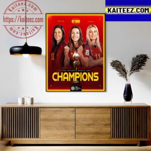 Spain Are Champs 2023 FIFA Womens World Cup Champions Classic T-Shirt Art Decor Poster Canvas
