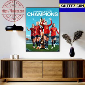 Spain Are The Womens World Cup Champions For The First Time Ever Classic T-Shirt Art Decor Poster Canvas