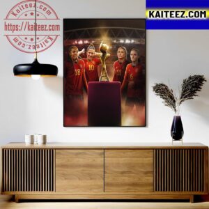 Spain Reach The FIFA Womens World Cup Final For The First Time Art Decor Poster Canvas