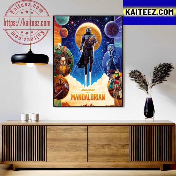 Star Wars The Mandalorian S4 Poster Art Decor Poster Canvas