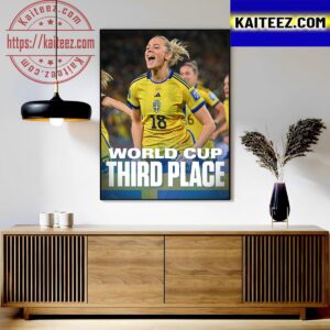 Sweden Defeats Australia To Take Third Place In The 2023 FIFA Womens World Cup Classic T-Shirt Art Decor Poster Canvas