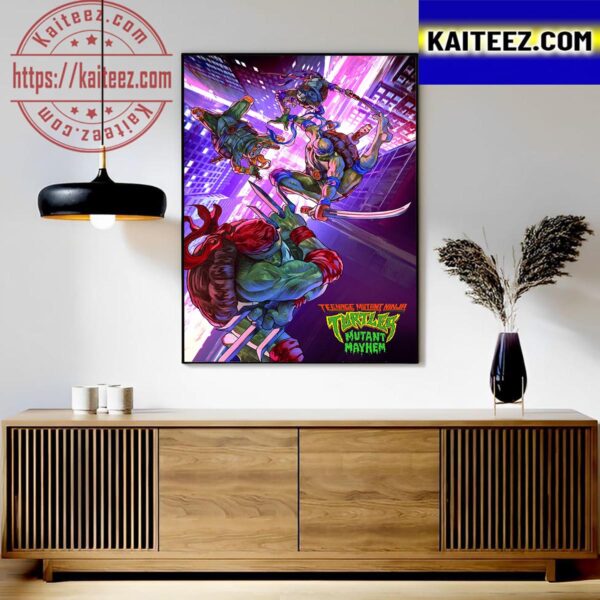 Teenage Mutant Ninja Turtles Mutant Mayhem Artist Poster Art Decor Poster Canvas
