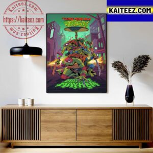 Teenage Mutant Ninja Turtles Mutant Mayhem Poster Movie Art By Fan Art Decor Poster Canvas