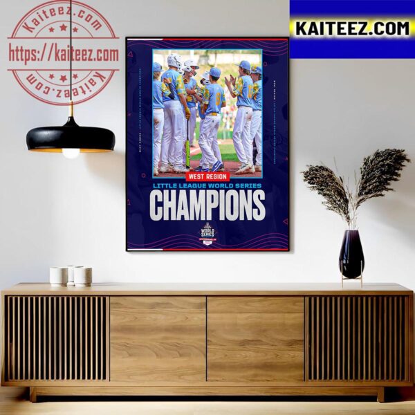 The 2023 West Region Little League World Series Champions Are El Segundo of California Art Decor Poster Canvas