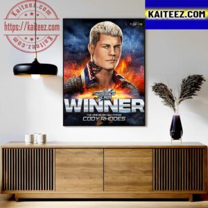 The American Nightmare Cody Rhodes Is The Winner At WWE SummerSlam Art Decor Poster Canvas