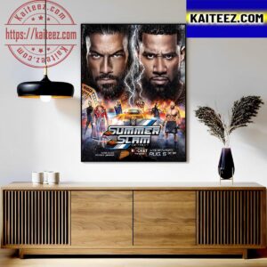 The Biggest Party Of The Summer The Official SummerSlam Poster Art Decor Poster Canvas