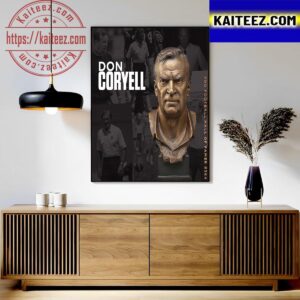 The Bronze Bust Of Hall Of Famer 364 For Don Coryell Of Legendary Los Angeles Chargers Coach Art Decor Poster Canvas
