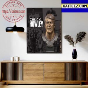 The Bronze Bust Of Hall Of Famer 365 For Chuck Howley Of Dallas Cowboys Art Decor Poster Canvas