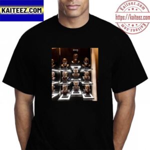 The Bronze Busts Of The Nine Members Of The Class Of 2023 Pro Football Hall Of Fame Vintage t-Shirt