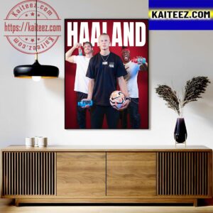 The Future Of Hydration Meets The Future Of Football Prime x Erling Haaland Art Decor Poster Canvas