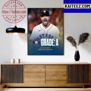 The Houston Astros Acquire RHP Justin Verlander From The New York Mets Art Decor Poster Canvas