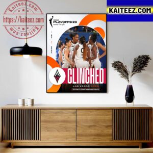 The Las Vegas Aces Have Clinched A Spot In The 2023 WNBA Playoffs Art Decor Poster Canvas