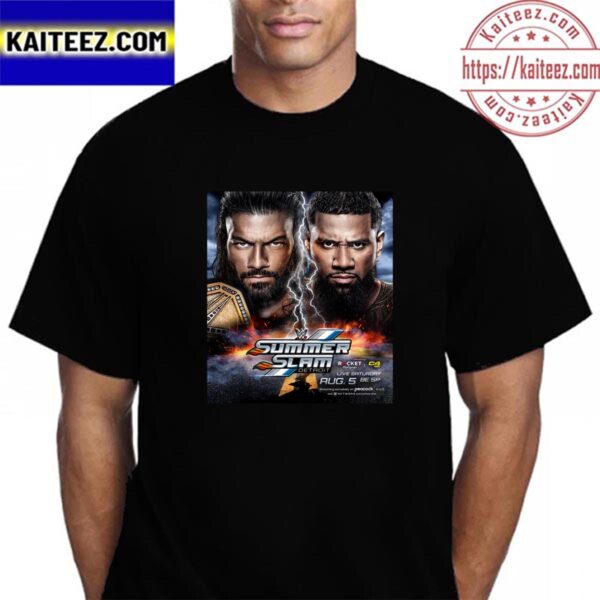 Tribal Combat At SummerSlam Between Undisputed WWE Universal Champion Roman Reigns And Jey Uso Vintage T-Shirt