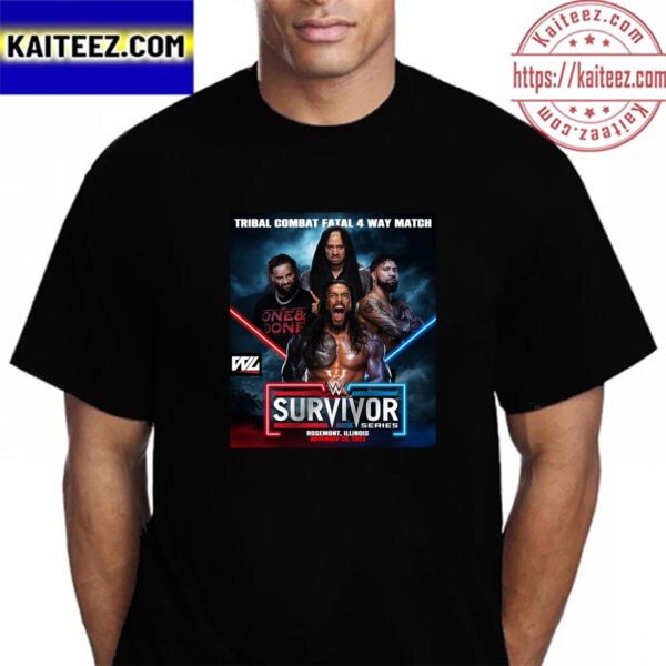 Tribal Combat Fatal 4 Way Match at WWE Survivor Series Vintage T-Shirt