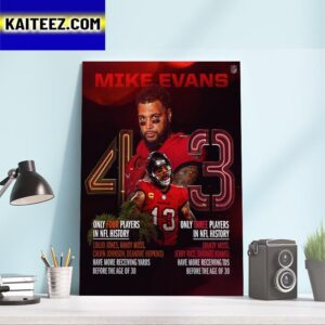 Two Historical Facts About Mike Evans Of The Tampa Bay Buccaneers in NFL History Art Decor Poster Canvas