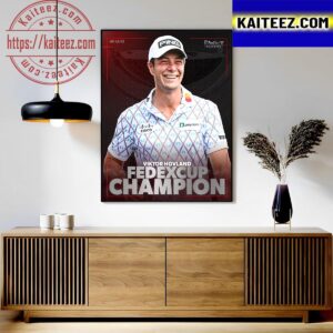 Viktor Hovland Is The 2023 FedEx Cup Champion Art Decor Poster Canvas