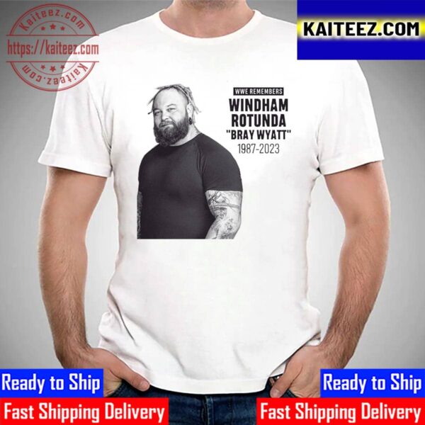 WWE Remembers Windham Rotunda Bray Wyatt 1987 2023 Thank You For The Memories Vintage T-Shirt