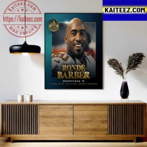 Welcome Ronde Barber In The Pro Football Hall Of Fame Class Of 2023 Art Decor Poster Canvas