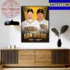 Welcome To San Diego Padres Garrett Cooper And Sean Reynolds From The Marlins Art Decor Poster Canvas