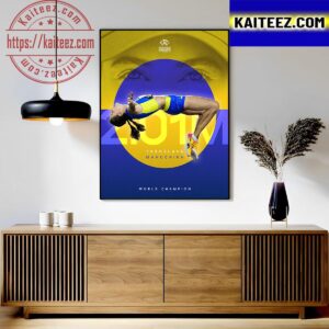 Yaroslava Mahuchikh Is The High Jump World Champion at World Athletics Championship Budapest 2023 Art Decor Poster Canvas