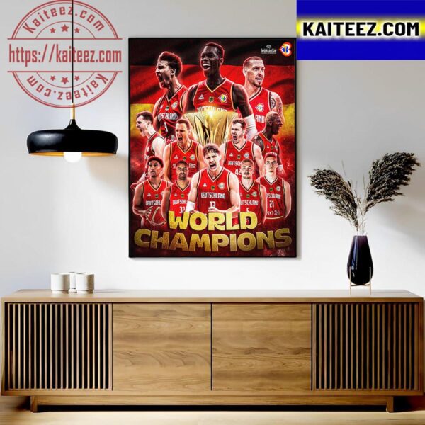 2023 FIBA Basketball World Cup World Champions Are The Germany Art Decor Poster Canvas