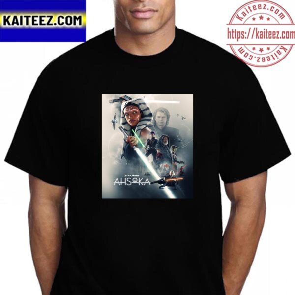 Ahsoka of Star Wars Mid-Season Poster Vintage T-Shirt