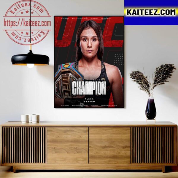 Alexa Grasso Retains World Flyweight Champion Art Decor Poster Canvas