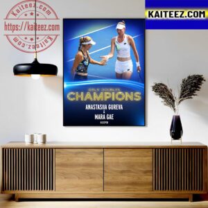 Anastasiia Gureva And Mara Gae Are The Girls Doubles Champions At US Open 2023 Art Decor Poster Canvas