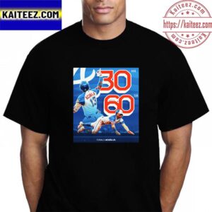 Atlanta Braves Ronald Acuna Jr 30 HR And 60 SB Vintage T-Shirt