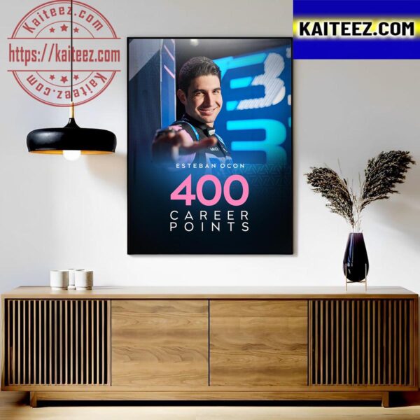 BWT Alpine F1 Team Esteban Ocon Claimed 400th Career Point At The Dutch GP Art Decor Poster Canvas