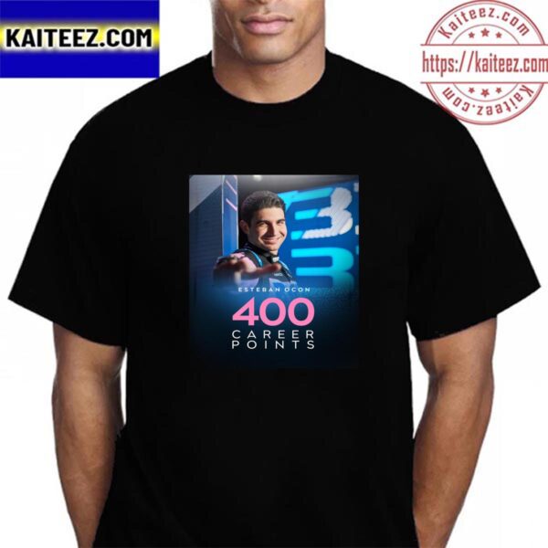 BWT Alpine F1 Team Esteban Ocon Claimed 400th Career Point At The Dutch GP Vintage T-Shirt