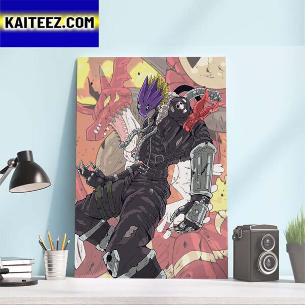 Beelzebumon And Megidramon Poster Art Decor Poster Canvas