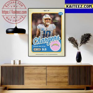 Bolt Up Justin Herbert Los Angeles Chargers NFL Art Decor Poster Canvas
