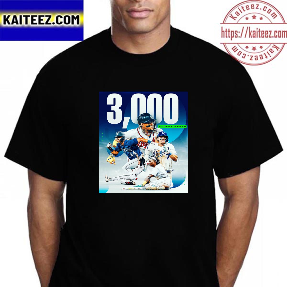 Bryson Stott 3000 Stolen Bases Recorded For 1st Time Since 2012 Vintage T-Shirt