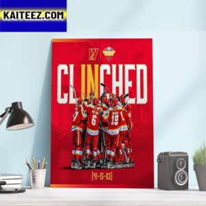 Calgary Wranglers Clinched 2023 Calder Cup Playoffs Art Decor Poster Canvas