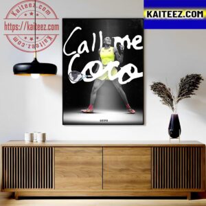 Call Coco Gauff Is Champion Of 2023 Womens US Open Art Decor Poster Canvas