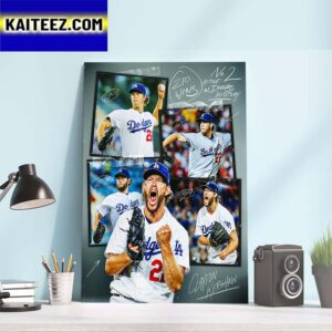Clayton Kershaw For Passing Hall Of Famer Don Drysdale For 2nd Place On The Los Angeles Dodgers All-Time Wins List Art Decor Poster Canvas
