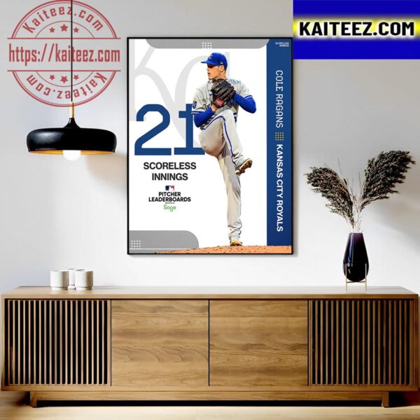 Cole Ragans Brings A 21-Inning Scoreless Streak To Toronto Art Decor Poster Canvas