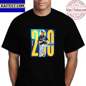 Congrats Corbin Burnes 200 Strikeouts In MLB With Milwaukee Brewers Vintage T-Shirt