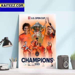 Congrats Houston Dynamo Are 2-Time Lamar Hunt US Open Cup Champions Art Decor Poster Canvas