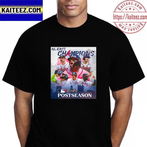 Congratulations Atlanta Braves Are 2023 NL East Champions Vintage T-Shirt