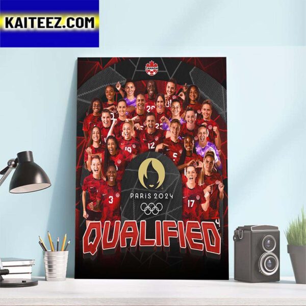 Congratulations To Canadian Womens National Team Qualified Paris 2024   Congratulations To Canadian Womens National Team Qualified Paris 2024 Summer Olympics Art Decor Poster Canvas 27017406 1 600x600 